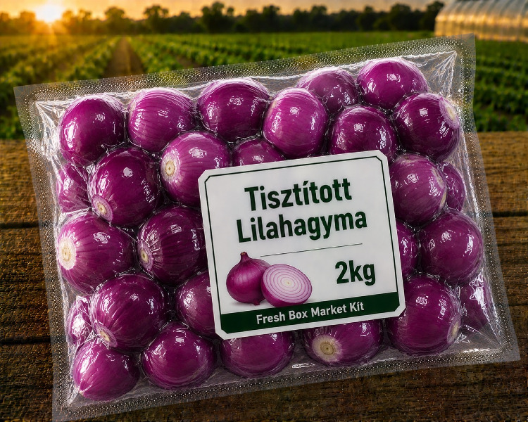 Tisztított Lilahagyma 2KG