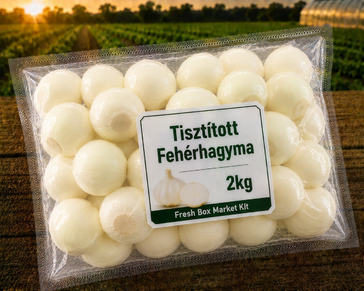 Tisztított Fehérhagyma 2KG
