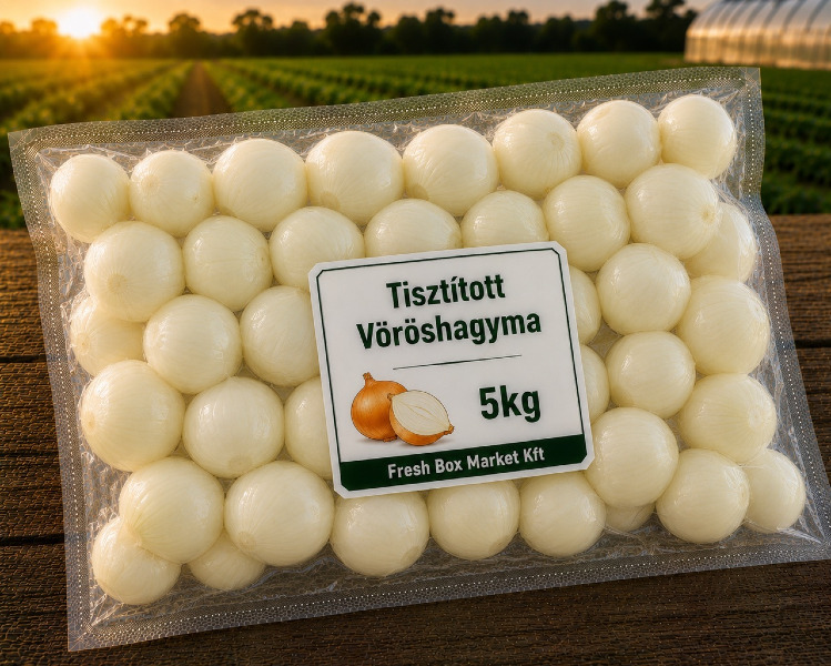 Tisztított Vöröshagyma 5KG