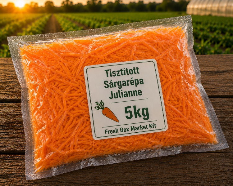 Tisztított Sárgarépa julianne 5KG