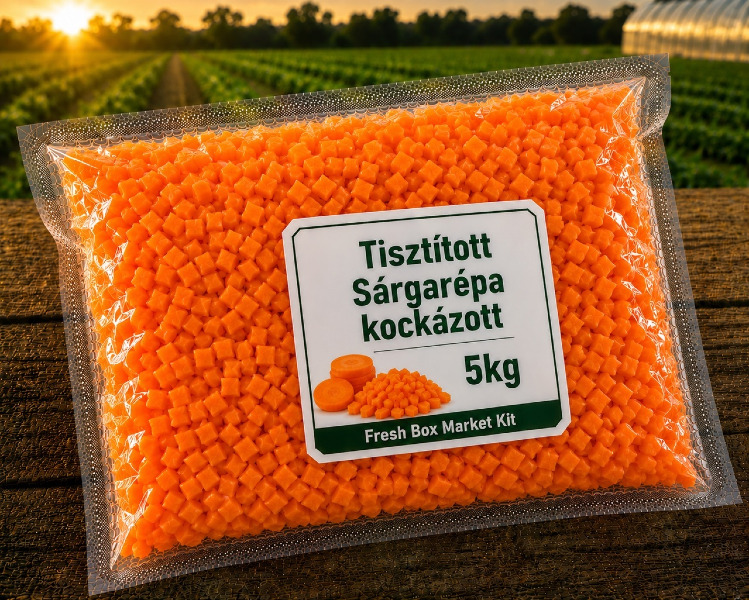 Tisztított Sárgarépa kocka 5KG