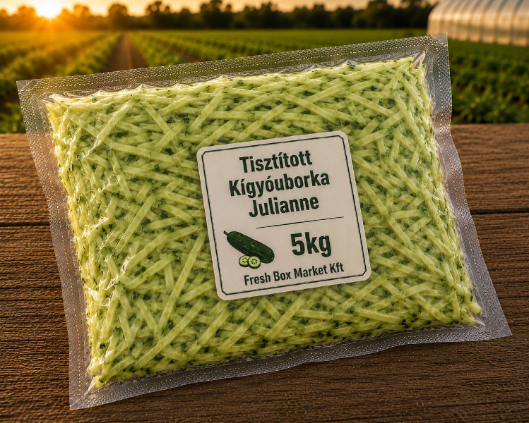 Tisztított Kígyóuborka Julienne 5KG